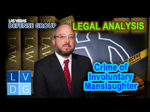 What is the crime of &quot;involuntary manslaughter&quot; in Nevada? (NRS 200.070)