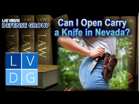 Can I “open carry” a knife in Nevada?