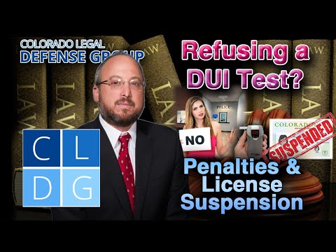 What Are the Penalties for Refusing a DUI Breath or Blood Test in Colorado?